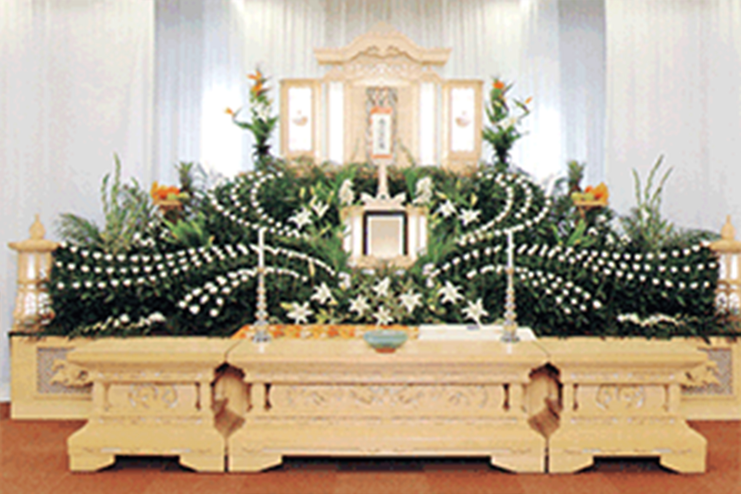 75万円コースの祭壇例です。